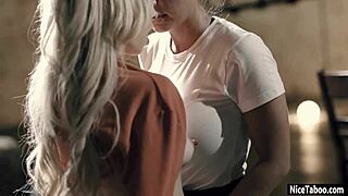 petite blonde thief kenzie reeves caught and used hard by dirty milf cop abigail mac in uniform