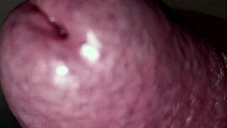 stepmom's bedroom adventure longest handjob ever in black dress wet cock closeup explosive cumshot