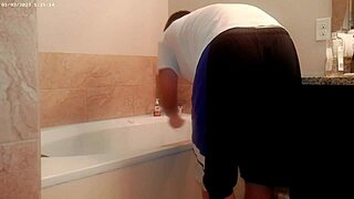 Amateur Asian Girl Handles Bathroom Cleaning Chores in Homemade Footage Effortlessly