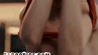 Blonde Cheerleader Pounds Milf Coach and Husband in Wild Threesome