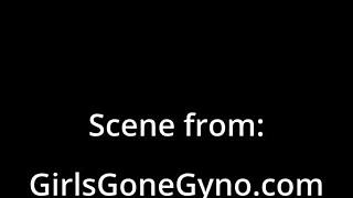 doctor forces hitachi vibrator orgasms on shaved patient lainey's tight pussy backstage