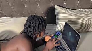 Bent Over Maid Takes Big Black Cock Doggystyle Till She Screams
