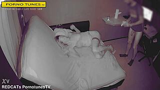 hey cheating wife, neighbor's monster cock creampies your tight pussy late night in night vision?