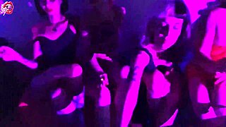 Four petite latina teens smoke, strip, kiss and worship pretty feet toes in barefoot fetish play