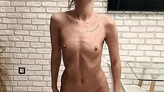 Watch her petite gym ass tease in short routine!