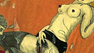 Vintage erotic art captures antique passion