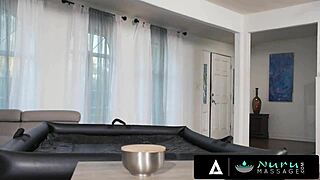 naughty oiled doctor anna claire clouds' bubble butt rides patient in nuru hospital fuck