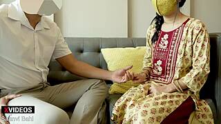 Indian maid saanvi bahl licks boss pussy rough before fucked at office!