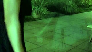 shemale ting xuan bares it all in heels at public garden