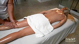 oh god i squirt like a fountain when this pervert masseur fingers my tight pussy outdoors