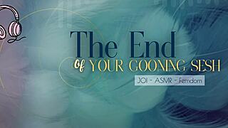 end your gooning now with english femdom jerk off commands