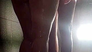 Force Hijastra to Shower Then Pound Her Tight Pussy Hard
