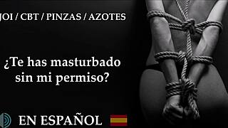 extreme joi cbt spanking clamps for bound slave jerkoff