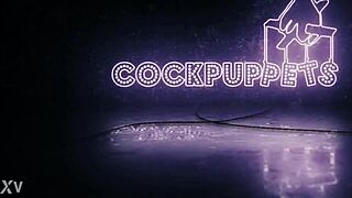 poisoned peach's cock puppets deliver full movie with deepthroat cum swaps and strapon