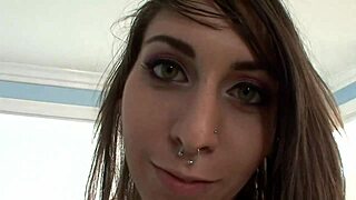 Tatted Pierced Brunette Takes Thick Anal Creampie Doggystyle