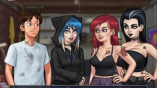 small tits teen teases in summertime saga episode 111