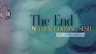 end your gooning now with english femdom jerk off commands