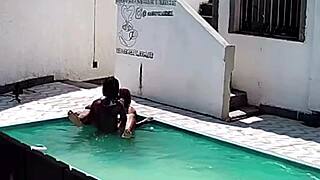 i caught neighbor fucking black stud poolside