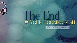 end your gooning now with english femdom jerk off commands