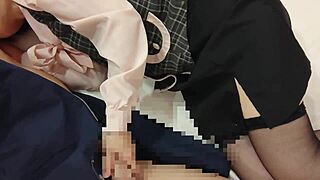 Petite ol assistant moans from lick rides for creampie cosplay