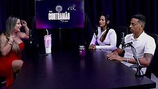 Hetero Men Get Curious at Swingers House but Broke Down Hating It - Vivy Marques in Sheer Red