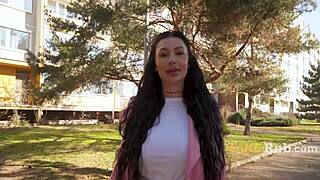boyfriend watches girl flash tits and fuck for full month salary