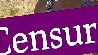 public outdoor story turns into raw hardcore baise fuck session