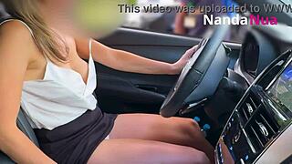 wife flashes tits trades panties with gas station attendant in public outdoor thrill