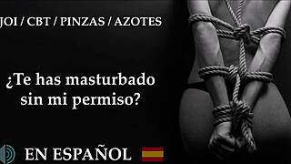 extreme joi cbt spanking clamps for bound slave jerkoff