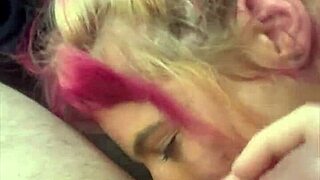 real hooker deepthroats bareback then swallows cum load