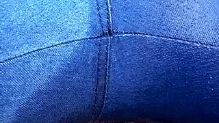 wife pisses soaking tight jeans wet