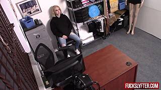 Her Heart Races As Skylar Vox Strips In The Office Stripping Her Clothes Get Ripped Off Revealing Massive Tits