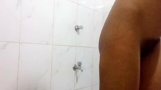 Japanese Housewife Pisses in Bath Then Gets Hairy Pussy Fucked