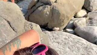 Two milf wives hunt big black cocks and cum while husbands drink