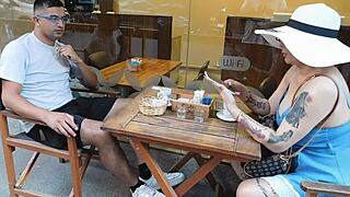 i spot him at bar bring home for anal fisting creampie ass to mouth and swallow