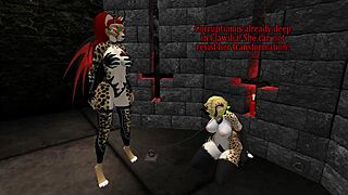 Demon Hunter's Heart Pounds with Shemale Furry Monster Blowjob Ecstasy