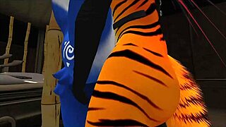 BLUE VIXEN POUNDED RAW BY FURRY SHEMALE LATEX FUCK FEST!