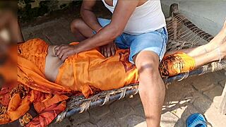 rustic big ass indian wife tempts husband with slow sensual ranch fuck