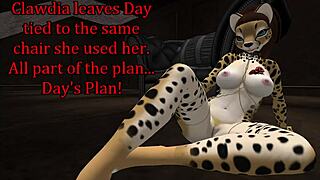 Demon Hunter's Heart Pounds with Shemale Furry Monster Blowjob Ecstasy