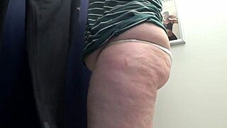 omg my huge ass in tight white panties squeezes into leggings... watch me!