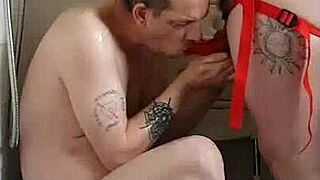 Girlfriend pegs boyfriend's ass homemade in kitchen, cornfield shower, ass to mouth public