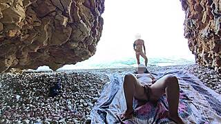 flashing pussy at nudist beach guy fucks me risky blowjob misscreamy