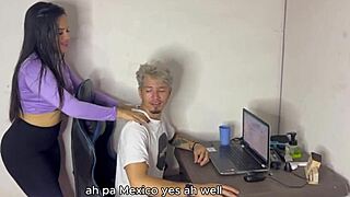 Mexican secretary big ass earns raise with anal boss fuck