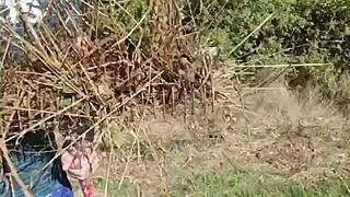 public outdoor story turns into raw hardcore baise fuck session