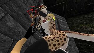 Demon Hunter's Heart Pounds with Shemale Furry Monster Blowjob Ecstasy