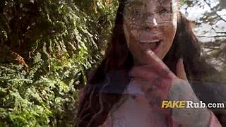 boyfriend watches girl flash tits and fuck for full month salary