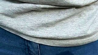 wife pisses soaking tight jeans wet