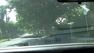 Next she lays back on leather couch for dick in shaved pussy!