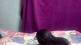 black whore delivers ultimate handjob blowjob in hostel dorm