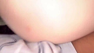 i wake up so horny begging your cum to fill my teen pussy sideways early morning creampie
